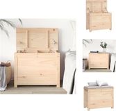 vidaXL Opbergbox 60x32x45,5 cm massief grenenhout