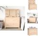vidaXL Opbergbox 60x32x45,5 cm massief grenenhout