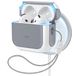 ESR Housse de protection pour AirPods 4 (2024), protection contre les chutes avec cordon, blanc