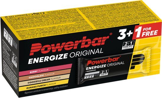 Powerbar Energize Original Energy Bar - Multiflavour Pack (4 x 55g)