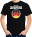 Bellatio Decorations Shoppartners Bv Duitsland EK/ WK supporter t-shirt - we are the champions met Duitse voetbal - zwart - kinderen - kleding / shirt 110/116