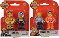 Simba Brandweerman Sam speelfiguren dubbelset