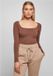 Urban Classics Organic Longsleeve bark Bodysuit - L - Bruin
