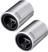 Westmark 2 Ouvre-bouteilles automatiques/décapsuleurs, pour ouvrir les bouteilles à capsule, aluminium brossé, Push&Pull, argent
