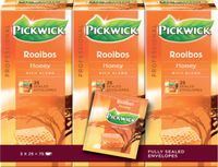 Pickwick Thee Rooibos Honing 25x1.5gr | 3 Stuks