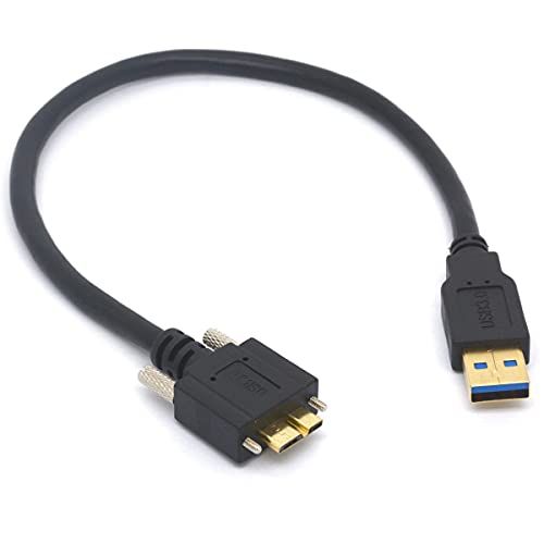 Tomost Micro USB 3.0 Kabel - A Male naar Micro B - 30cm - Schroefvergrendeling