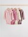 Next - Meisjes - Verpakking van 4 babyrompers met lange mouwen en ruches - Roze