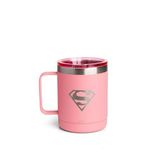 Smartshake Bohtal Geïsoleerde koffiemok 350 ml, dubbelwandige vacuüm geïsoleerde mok met deksel, lekvrije BPA-vrije roestvrijstalen koffiekop, reismok voor warme en koude dranken (Supergirl)
