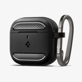 Spigen Rugged Armor Hoesje geschikt voor Apple AirPods 4 (2024) Zwart