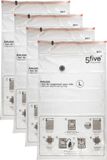 5Five Vacuumzakken voor kleding/textiel - Vacuum opbergzakken - 4x stuks - transparant - 70 x 120 cm
