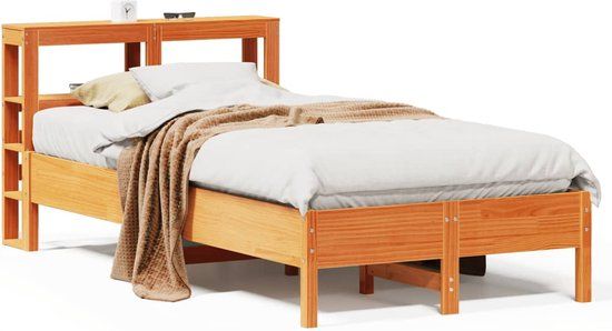vidaXL Bedframe Massief Grenenhout Wasbruin 75x190 cm