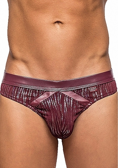 Dazzle Insert Thong - Burgundy - L/XL L/XL