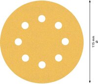 Bosch EXPERT C470 Excenterschuurpapierset - Ø 115 mm - Korrel 60/120/240 - 5 stuks