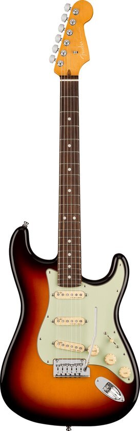 Fender American Ultra Stratocaster Ultra Burst RW met koffer