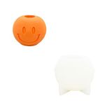 Jesmonite siliconen mal kaarsenhouder smiley 9,5x7,5 cm decoratie.