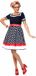 W WIDMANN MILANO Jaren 50 jurk Dolly blauw XS