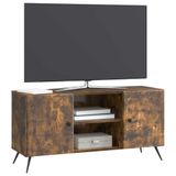 vidaXL TV-kast 102 x 34,5 x 50 cm Gerookt eiken Bewerkt hout