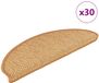vidaXL - Trapmatten - zelfklevend - Sisal-Look - 30 st - 65x21x4 cm - Sisal