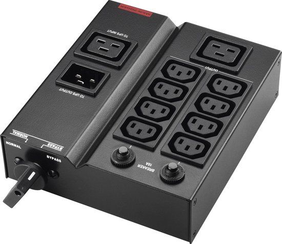 PowerWalker MBS/PDU IEC 1-3kVA energiedistributie 9 AC-uitgang(en) Zwart