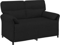 vidaXL Bank 100% polyester metalen frame MDF, Multiplex
