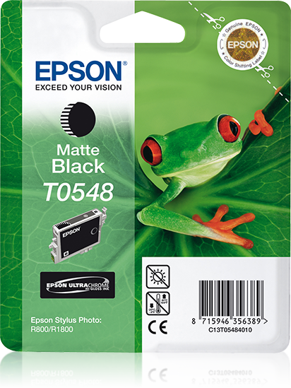 Epson inktpatroon Matte Black T0548 Ultra Chrome Hi-Gloss single pack / zwart