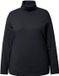 Ulla Popken - Dames - Shirt col slim lange mouwen - Zwart - Maat 46+