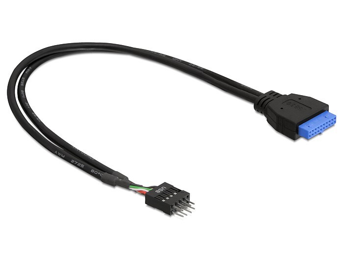 DeLOCK USB 3.0 19 pin - USB 2.0 8 pin 60cm