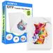 Film de transfert DTF, format A3, 50 feuilles, brillant, transparent