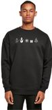 Merchcode Christmas Elements Crewneck sweater/trui - S - Zwart