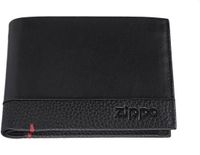 ZIPPO Kleine tasjes zwarte portemonnee van nappaleer