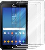 Cadorabo 3x Screenprotector voor Samsung Galaxy Tab Active - Kristalhelder Gehard Glas