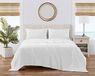 Tommy Bahama Deken stijlvol katoenen beddengoed, woondecoratie voor alle seizoenen, queensize bed, wit