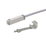 Riegler Sensor, type »CS1«, voor ronde cilinder serie »MI« en »MSI«, zuiger Ø 8, HALL-sensor, 3-draads, M8-stekker, 150 mm kabel, NO, PNP