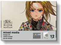 Winsor & Newton 0290197 Promarker Mixed Media Manga Set