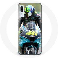 Maniacase Hoesje voor Samsung Galaxy A40 Valentino Rossi Motor racer 46