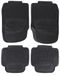 SIXTOL CAR MAT UNI SET 3 | Universele rubberen automatten compleet | 4-delige set (voor + achter) | Op maat te snijden | Zwart