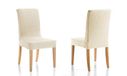 Martina Home Emilia Pack kussenslopen voor stoel met rugleuning, stof 24x30x6 cm ivoor