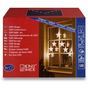 KONSTSMIDE 7 Star Curtain with LED's