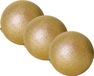 Gerimport Kerstbal - 3x stuks - kunststof - goud - glitters - D20 cm