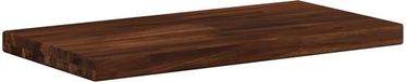 vidaXL Tafelblad Donkerbruin Glas 80 x 20 x 3 cm
