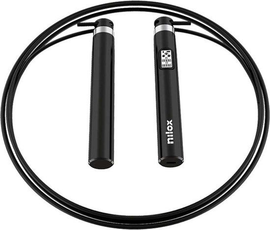 Nilox SMART ROPE WIRED - Zwart - Springtouw met LCD-display