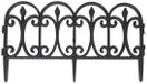 Gerimport Clôtures de jardin - 4x pièces - plastique - 230 cm - 57 x 32 cm - noir