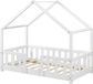 en.casa Kinderbed Treviolo huisbed 70x140 cm wit