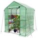 Serre de jardin serre à tomates serre à film - 143 x 143 x 195 cm - Cadre en métal - Amovible - Vert