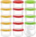 Marque Générique Set de 15 Petits Boîtes de Conservation - Hermétique - 250 ml - Rouge / Vert / Jaune