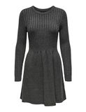 ONLY ONLFIA LS CABLE DRESS KNT NOOS Dames Jurk Dark Grey Melange 3XL