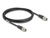 DeLOCK 80864 Câble réseau Noir 2 m Cat5e S/FTP M12