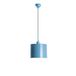 Elegante lichtblauwe kroonluchter, verstelbare hoogte 25-110 cm, metalen behuizing, diameter 20 cm, schaduw, E27-fitting, perfect voor moderne woondecoratie, IP20 gecertificeerd