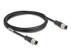 Delock 80848 Câble réseau Noir 2 m Cat5e S/FTP M12