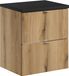 Evoke meuble de salle de bain de 50 cm de large avec un plateau noir mat